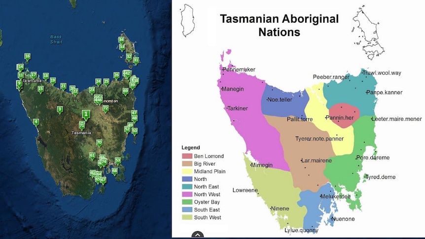 Aboriginal Tasmania interactive story map