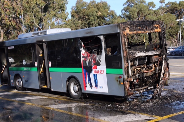 Perth bus fire