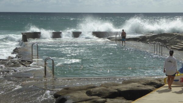 Yamba ocean pool photographed by swimmer Simon Duffin