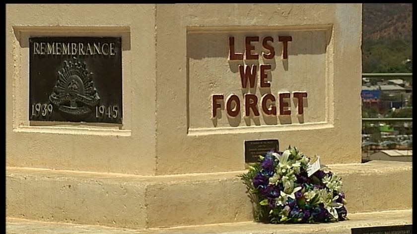 Remembrance Day ceremony in Alice Springs