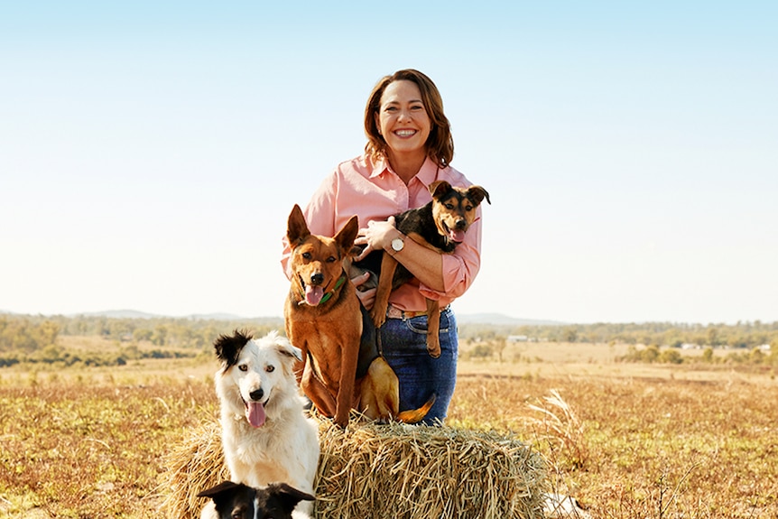Lisa Millar with dogs
