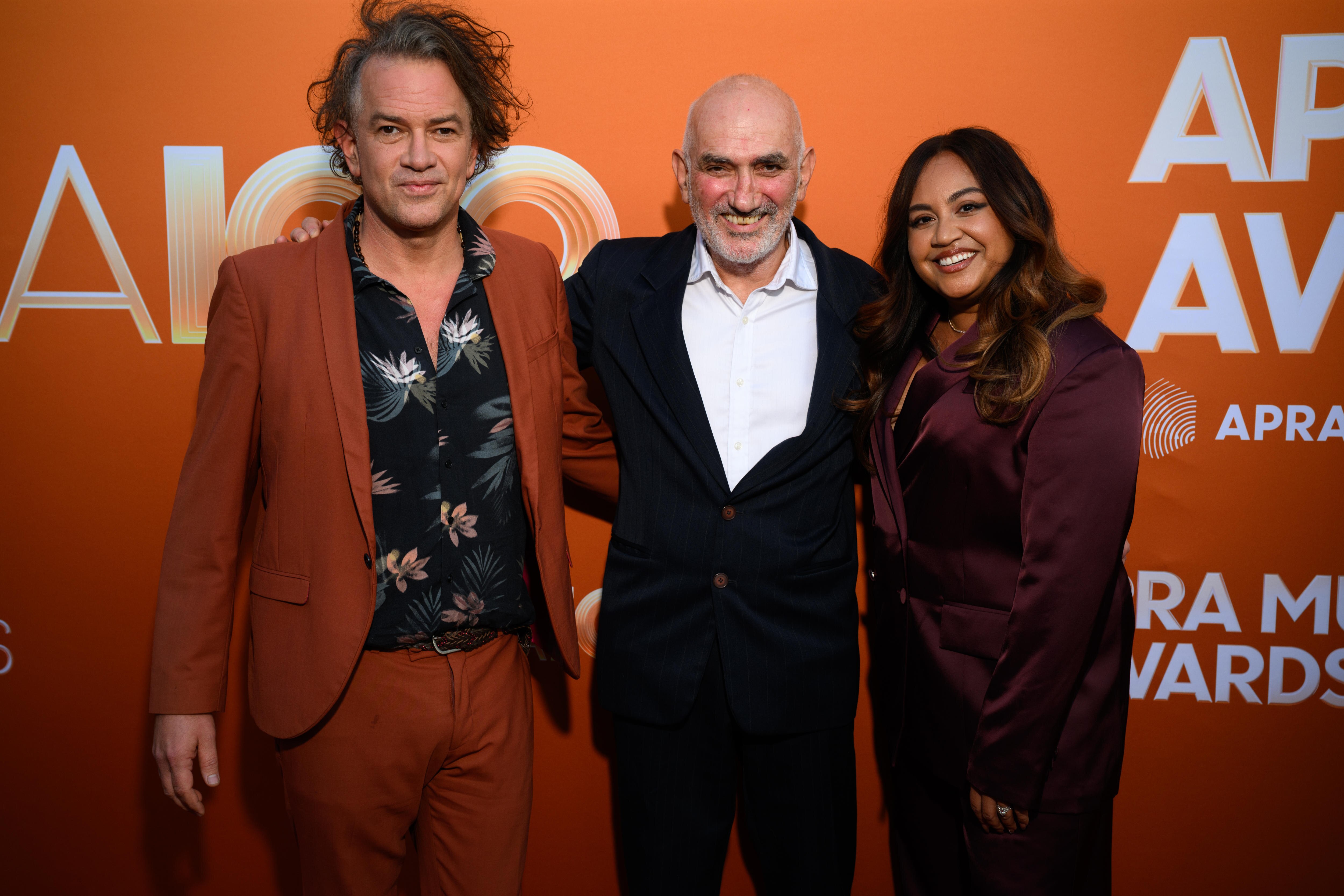 Dan Kelly, Paul Kelly and Jessica Mauboy