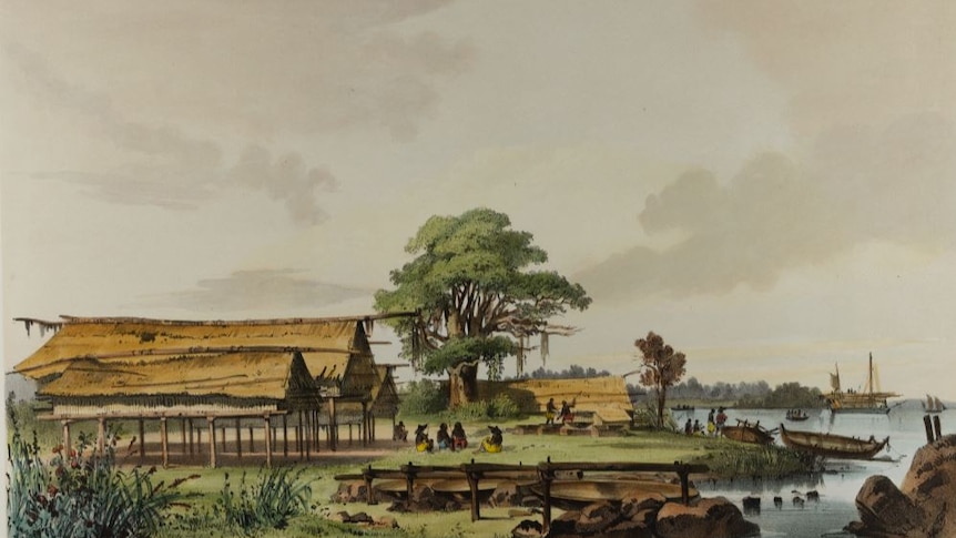 Archival drawing of Port Essington.