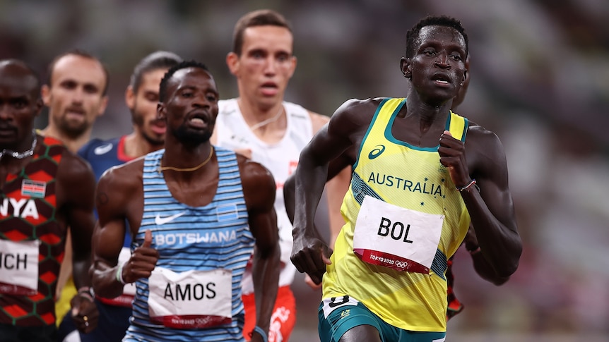 Peter Bol in 800m Tokyo Olympics final