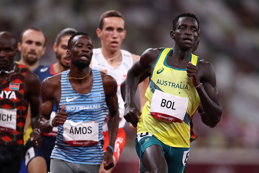 Peter Bol in 800m Tokyo Olympics final