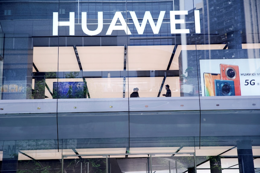 A Huawei store.
