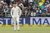 Cameron Bancroft of Australia on the pitch during the third day of the third cricket Test.