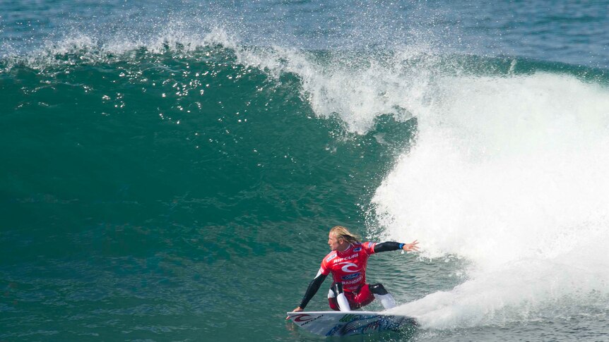 Owen Wright competes during round one of the Rip Curl Pro in Torquay