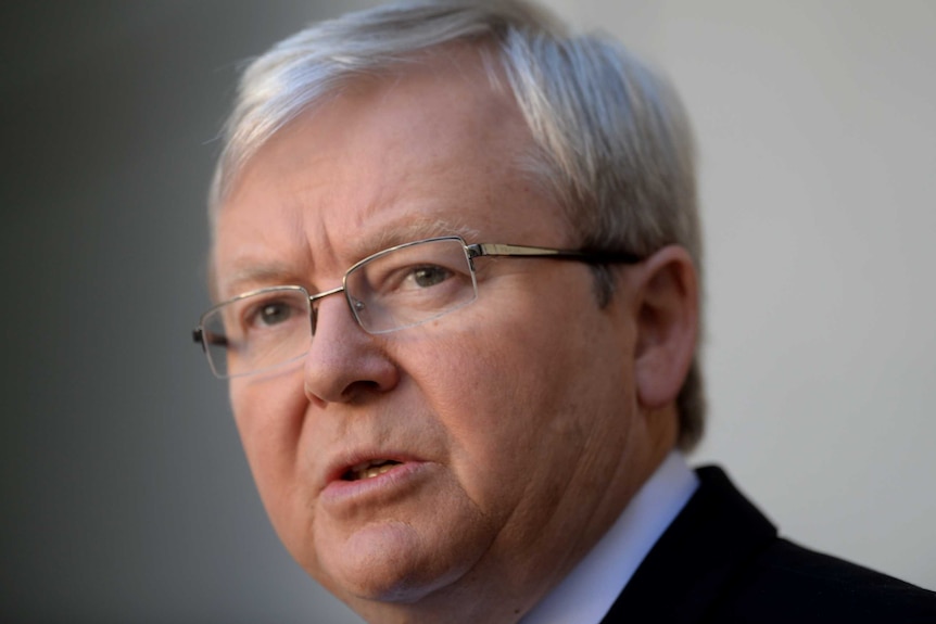 Former prime minister Kevin Rudd