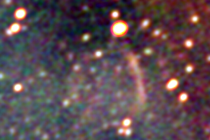 A 9,000-year-old supernova remnant seen in the radio spectrum.