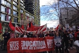 Students protest against cuts to higher education in Sydney