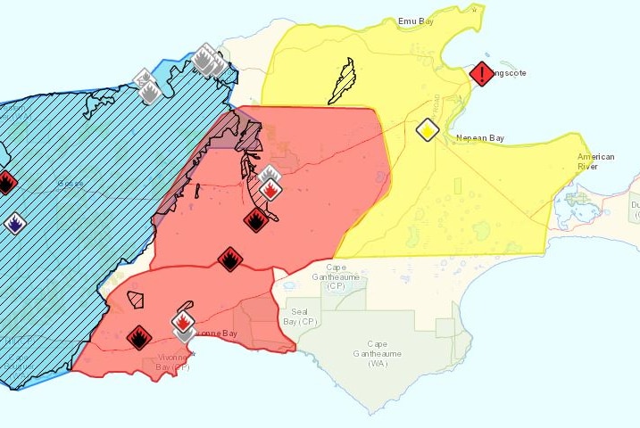 A map of Kangaroo Island