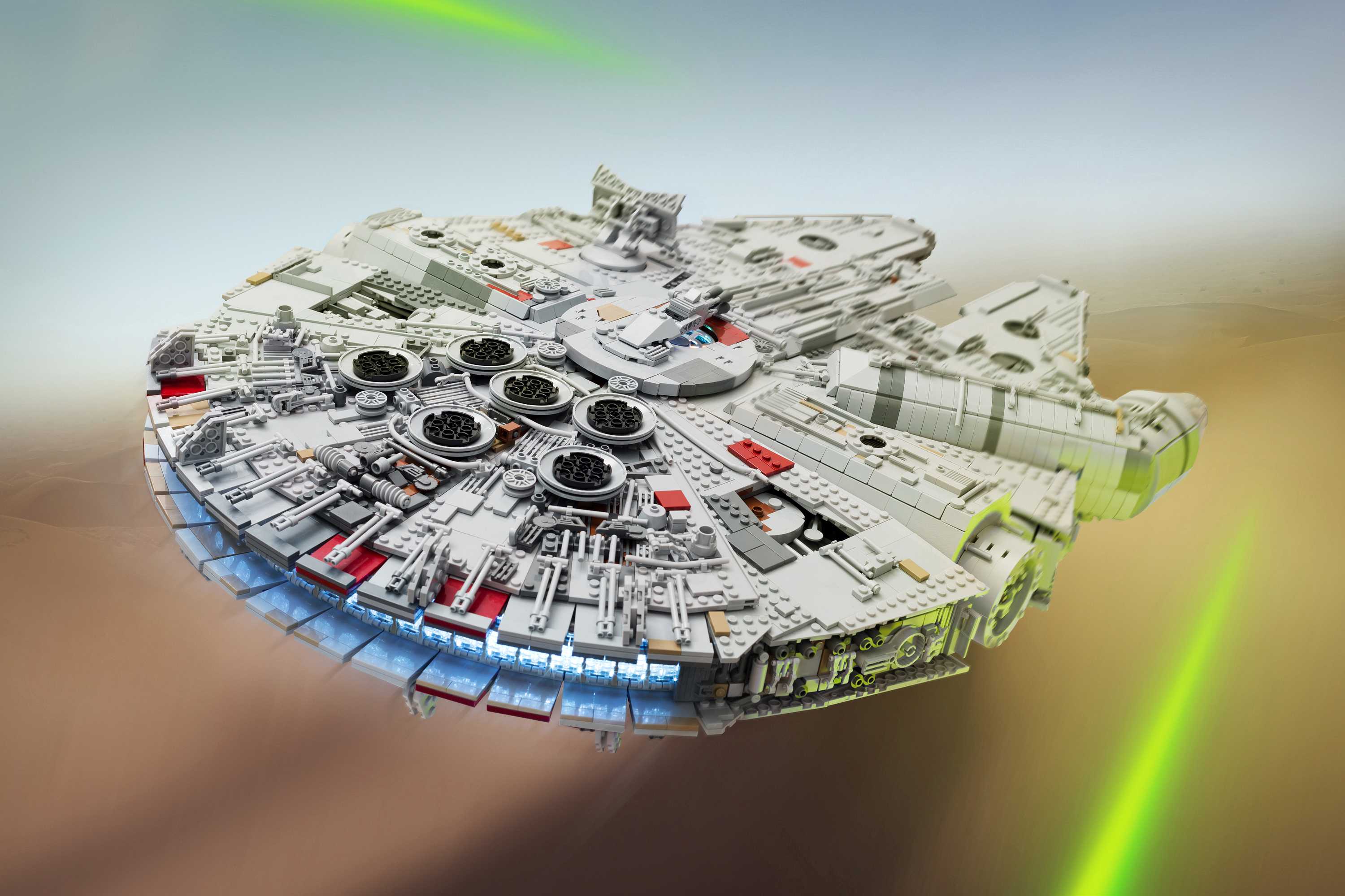 lego millennium falcon 7500 pieces