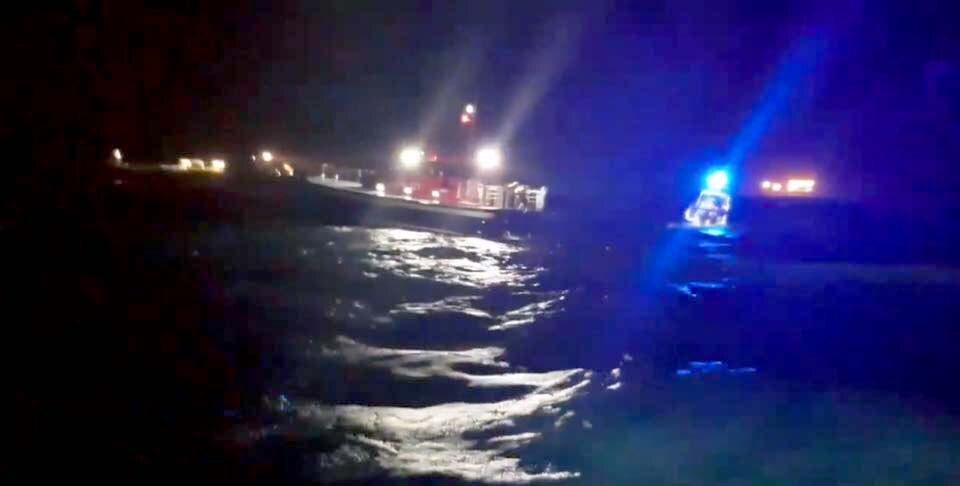 Boaters tread water for three hours in the dark after falling ...