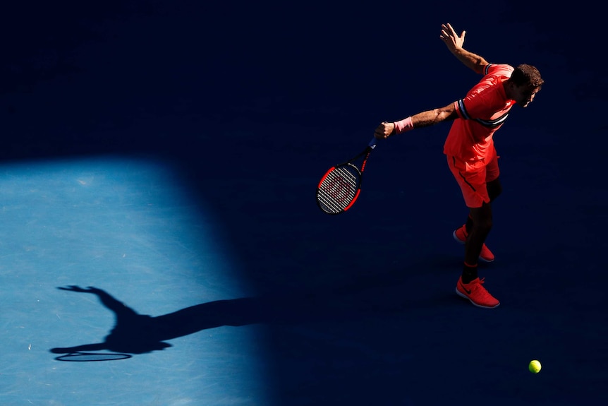 Grigor Dimitrov emerges from the shadows