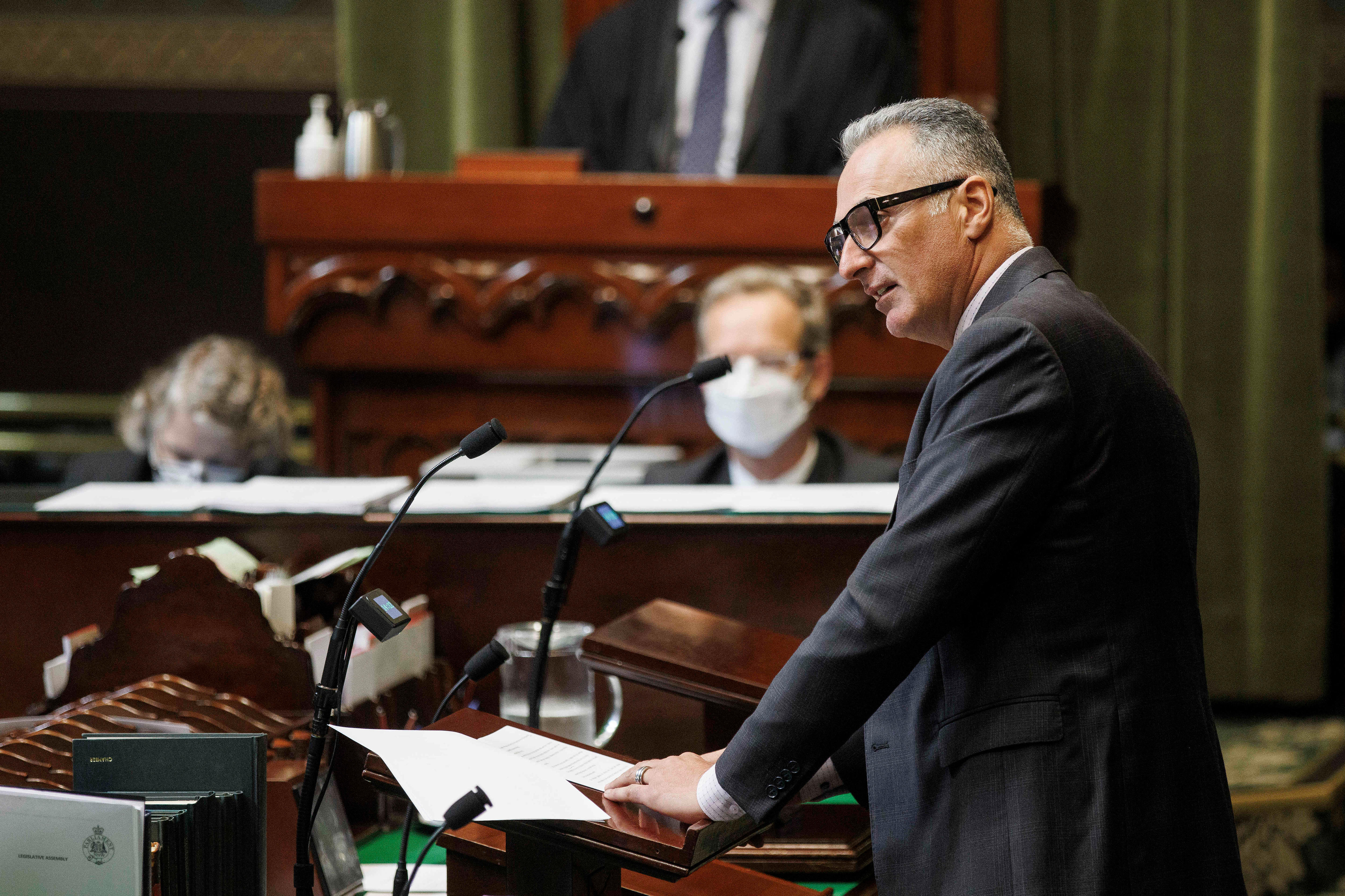 John Sidoti addresses parliament