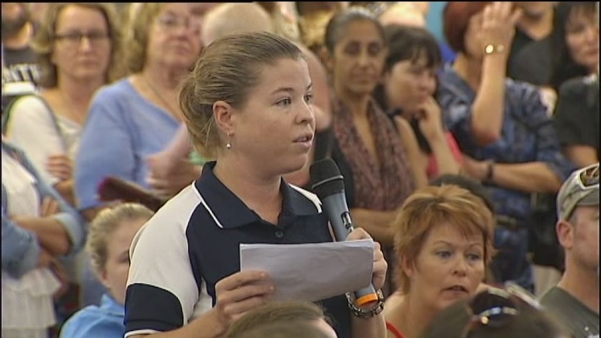 Nhulunbuy residents express their anger over the closure of the Rio Tinto Gove alumina refinery