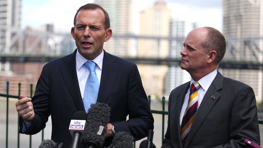 Tony Abbott and Queensland Premier Campbell Newman