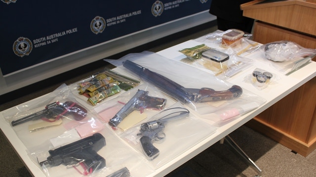 Some of the weapons seized