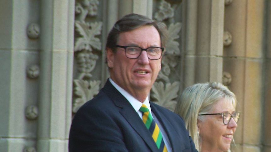 Stephen Russell pictured outside St Patrick's Cathedral last week.