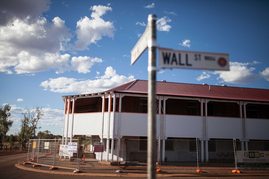 Former site of Wiluna's last pub, which is now being refurbished as premises for the local shire.
