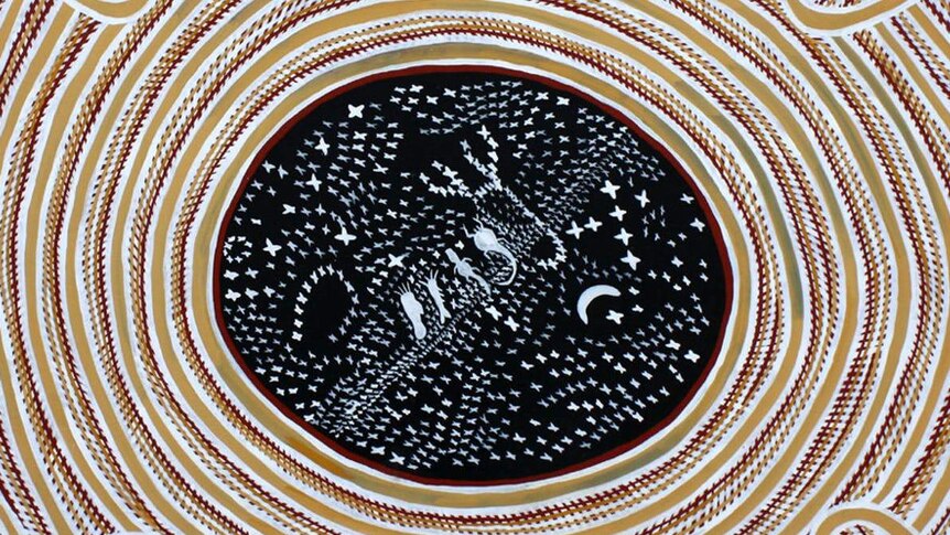 The Milky Way star map by Bill Yidumduma Harney, a Senior Wardaman Elder.