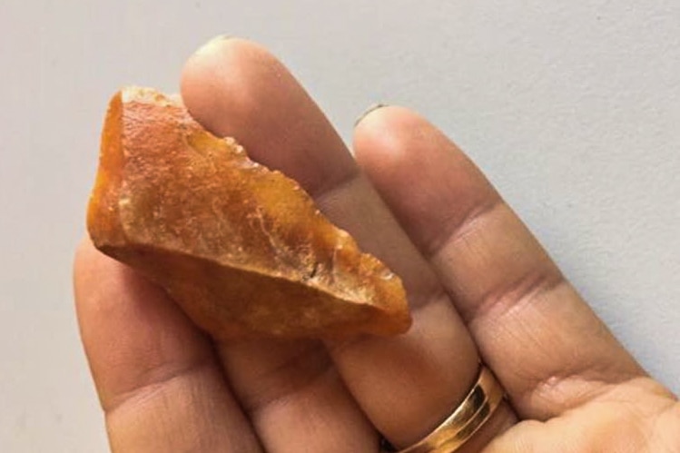 An ancient Aboriginal artefact  found in Broome