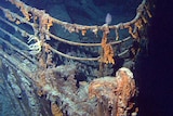 The bow of the RMS Titanic.