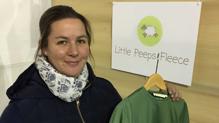 Agronomist, mother and farmer Eliza Tole created clothing brand Little Peeps Fleece brand.