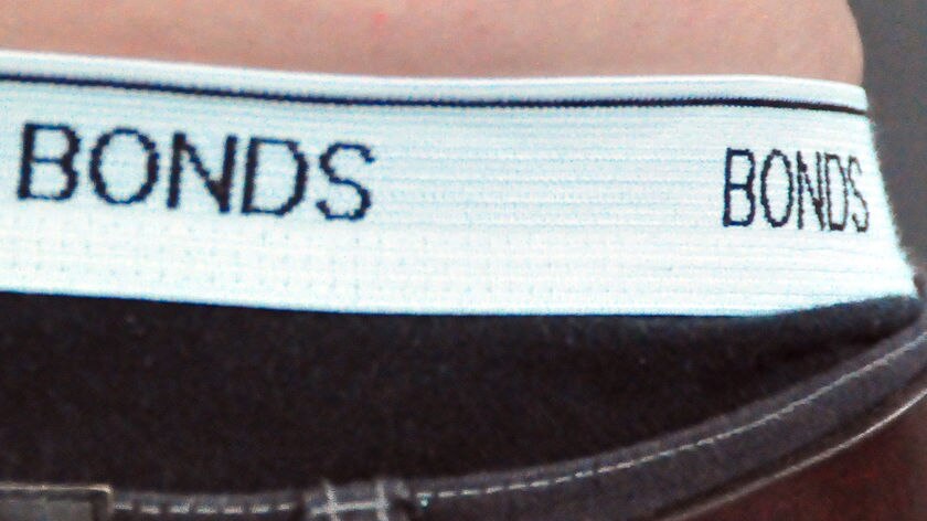 The band of a pair of Bonds undies.