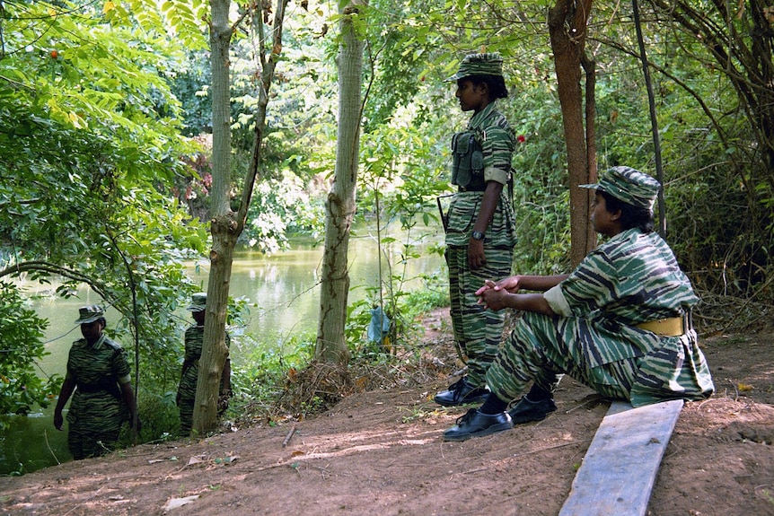 Women soldiers of the Tamil Tigers