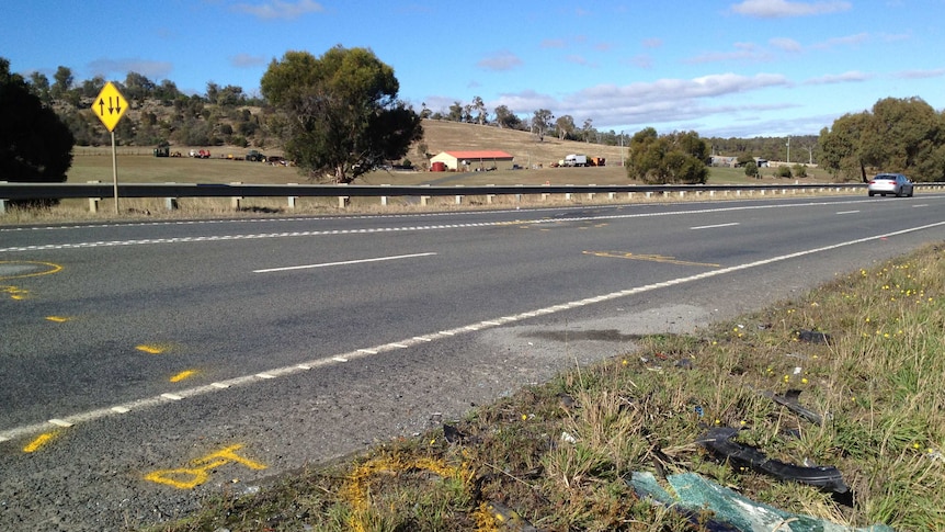 The highway was closed for several hours.