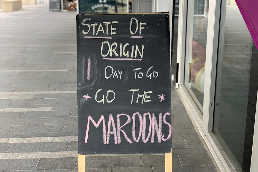 State of Origin sign in Townsville