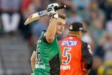 Luke Wright acknowledges the crowd during his BBL ton against the Renegades