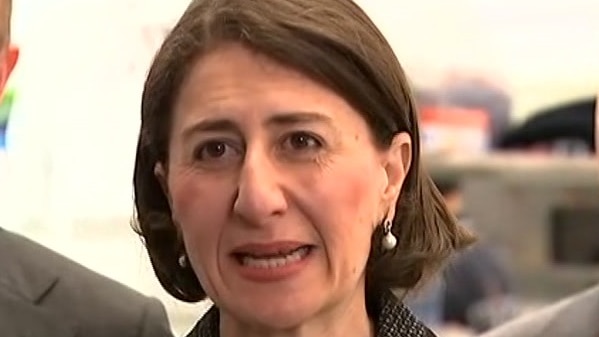 Gladys Berejiklian announcing the Sydney Fish Market spend this morning.