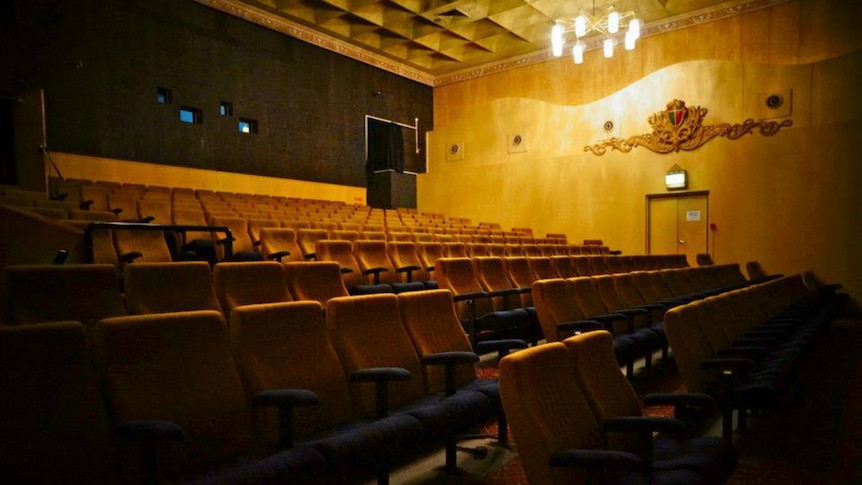 Inside the now closed Tribal Theatre that was once The Lyceum.