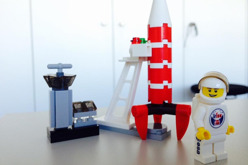 One of the Lego figurines sent into space