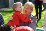Former families minister Jenny Macklin at a press event in 2013.