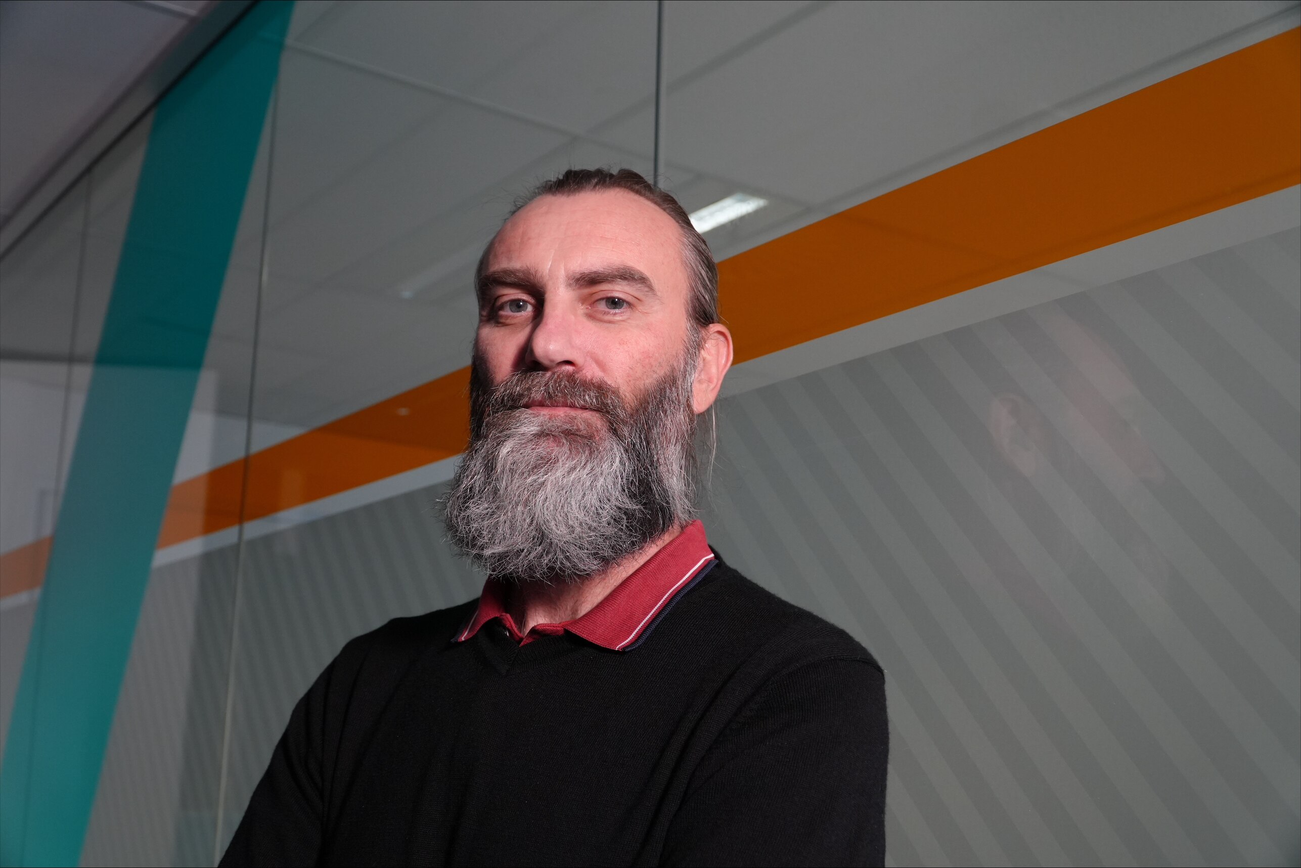 Ian Holbrook looks at the camera.