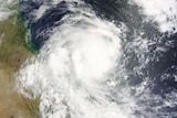 Tropical Cyclone Nathan off the Queensland coast