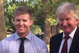 Ben Hopper with his father Qld MP Ray Hopper