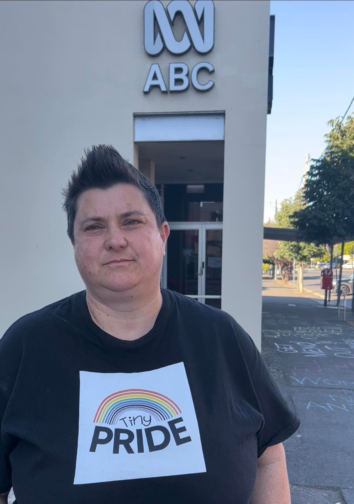 Antitransgender chalk graffiti across Ballarat does…