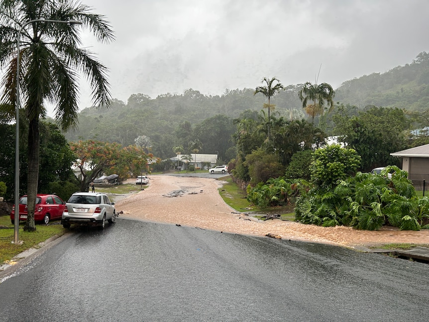 Flooding is being experienced in part of Cairns.