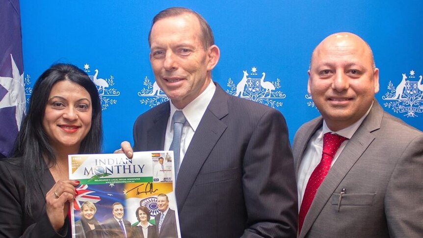 Avniesh Bhardwaj with Tony Abbott