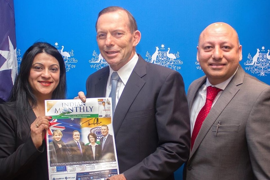 Avniesh Bhardwaj with Tony Abbott