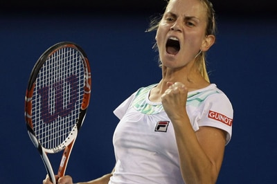 File photo: Jelena Dokic at the Australian Open (Getty Images: Lucas Dawson)