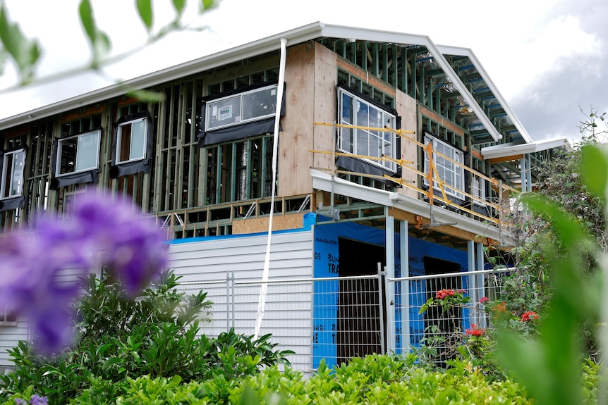 A house under construction