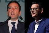 A composite image of Matthew Guy (left) and Daniel Andrews.