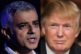 Mayor of London Sadiq Khan and US President Donald Trump composite