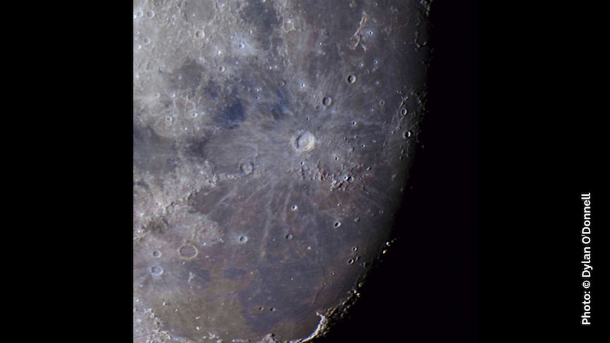 Close up of Copernicus crater